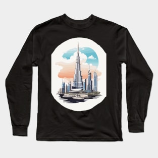 Dubai Burj Khalifa Long Sleeve T-Shirt